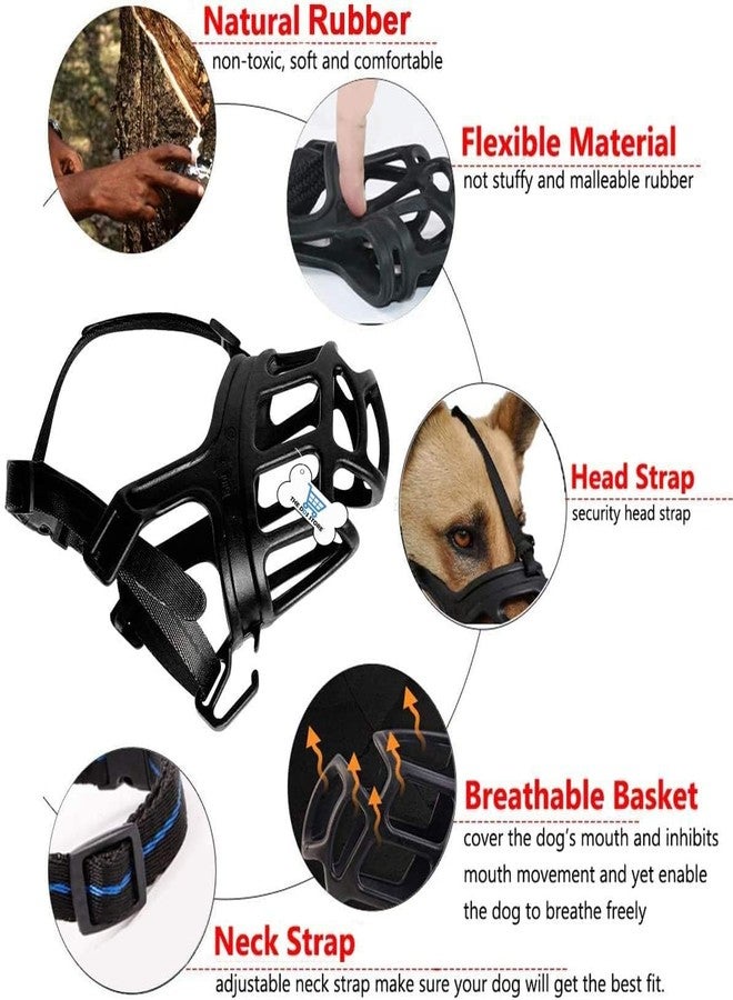 THE DDS STORE Dog Muzzle, Basket Muzzle for Biting, Chewing and Scavenging, Humane Cage Mouth Cover, Perfect for Grooming and Training Small, Medium, Large Aggressive Reactive Dogs (Red, X-Small) - Image 4